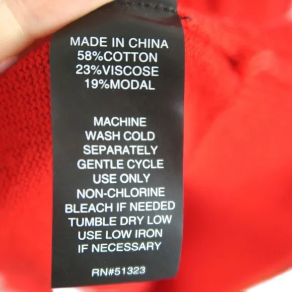 Vince Camuto Red Cowl Neck Sweater – Dolman Sleeves, Pockets, Women’s M - Picture 7 of 7